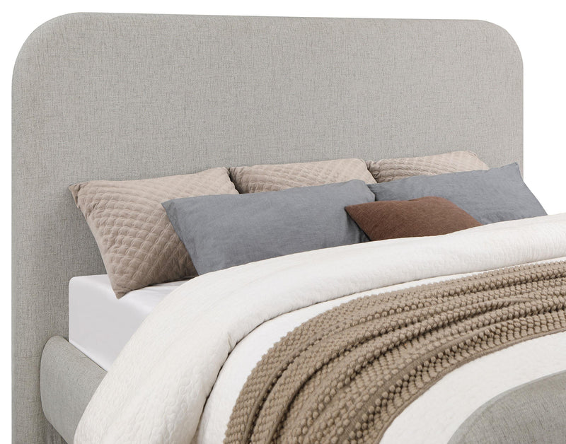 Wren Upholstered Eastern King Panel Bed Grey - 302052KE