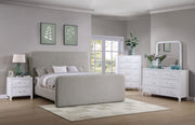 Wren Upholstered Eastern King Panel Bed Grey - 302052KE