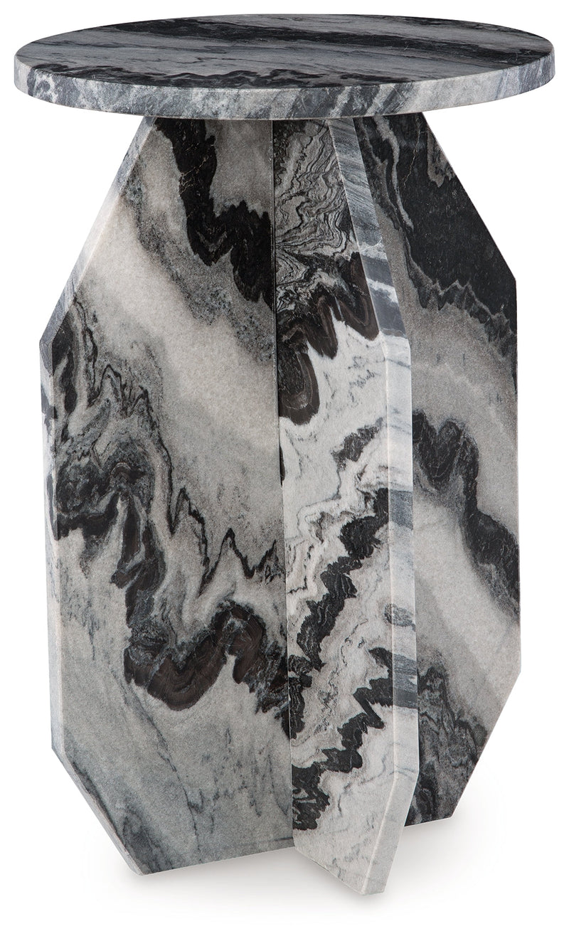 Wrenlane White/Black Accent Table - A4000646