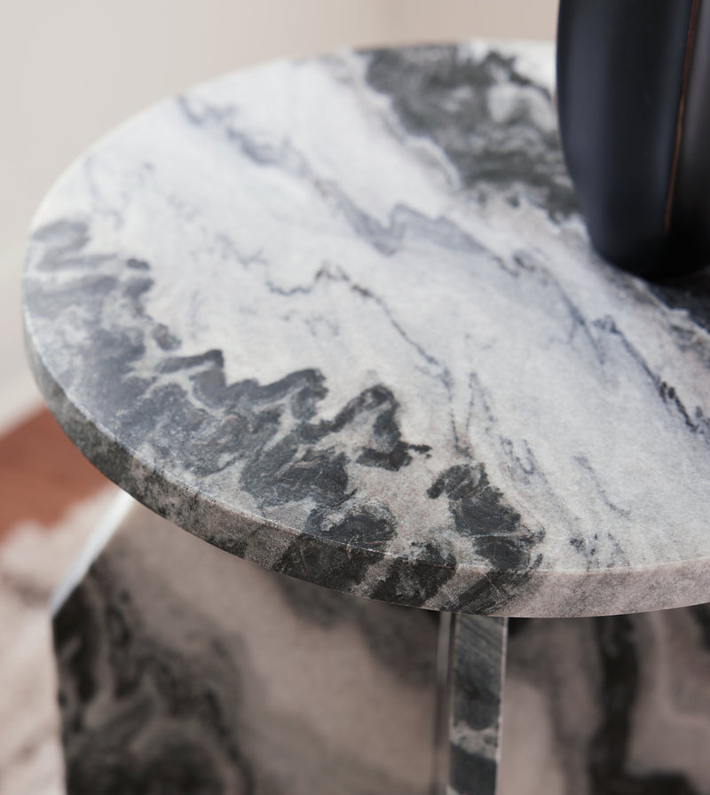Wrenlane White/Black Accent Table - A4000646