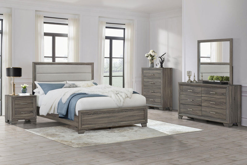 Wright 2-drawer Nightstand Bedside Table Brown Oak - 223342