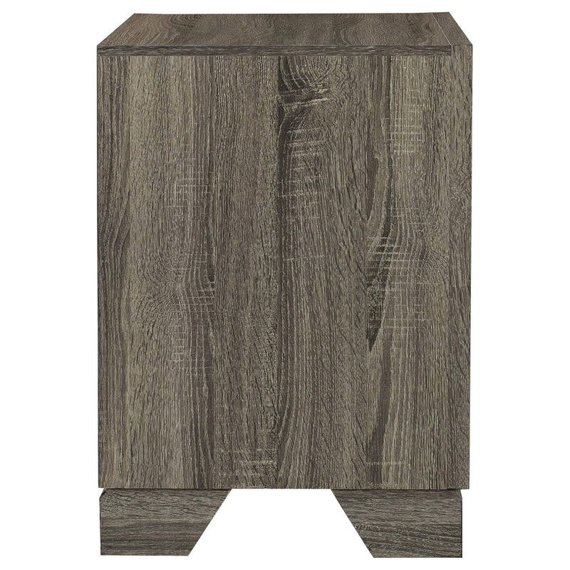 Wright 2-drawer Nightstand Bedside Table Brown Oak - 223342