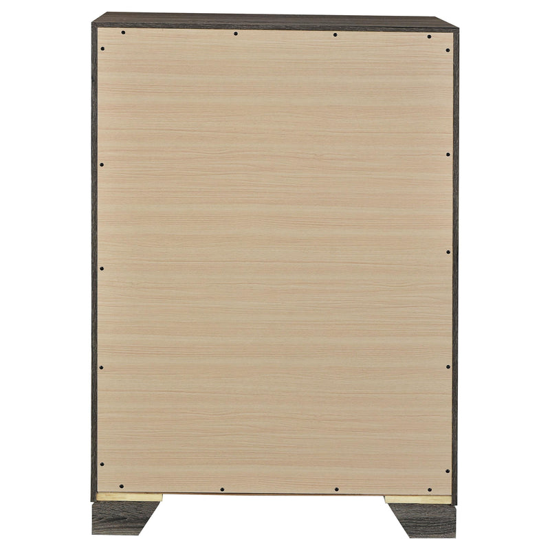 Wright 4-drawer Chest of Drawers Brown Oak - 223345