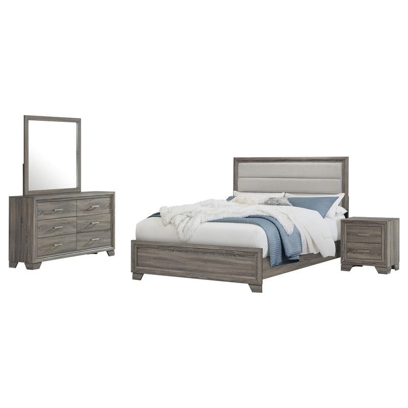 Wright 4-piece Queen Bedroom Set Brown Oak - 223341Q-S4