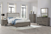 Wright 5-piece Eastern King Bedroom Set Brown Oak - 223341KE-S5