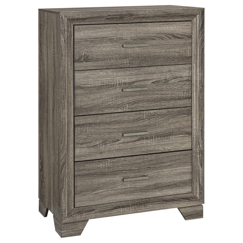 Wright 5-piece Queen Bedroom Set Brown Oak - 223341Q-S5