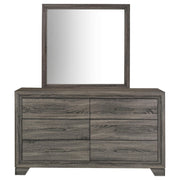 Wright 6-drawer Dresser and Mirror Brown Oak - 223343M
