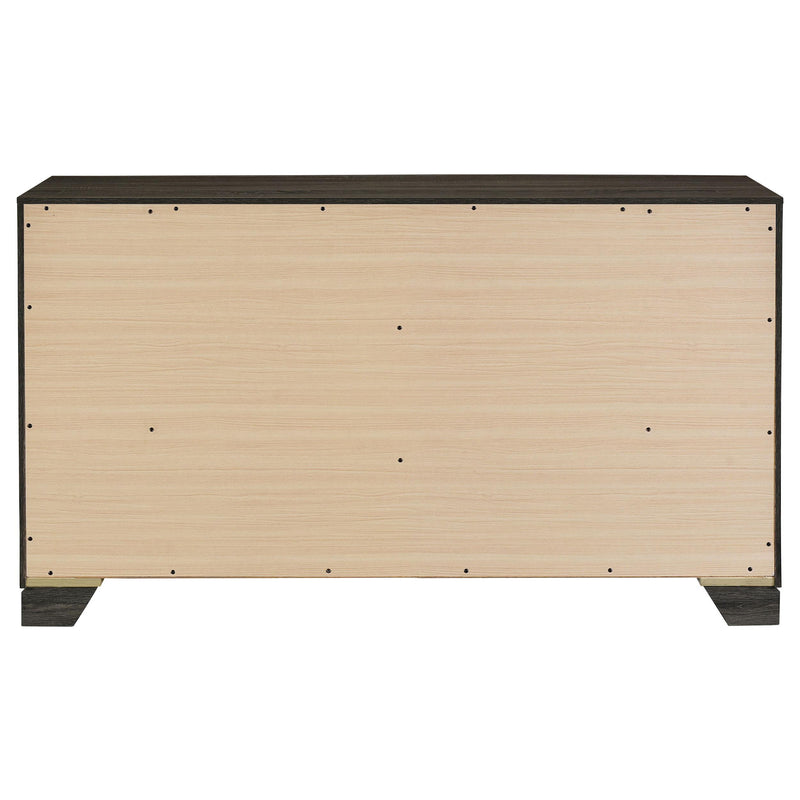 Wright 6-drawer Dresser Cabinet Brown Oak - 223343