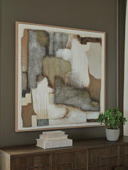 Wylander Tan/Brown/Gray Wall Art - A8000497