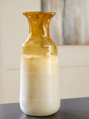 Wynburg White/Amber Vase - A2000724