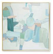 Wynburn White/Blue/Green Wall Art - A8000442