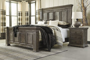 Wyndahl Rustic Brown Queen Panel Bed - Gate FurnitureQueen Bed