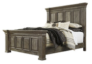 Wyndahl Rustic Brown Queen Panel Bed - Gate FurnitureQueen Bed