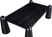 Wyndham Solid Wood And Oak Veneer Coffee Table in Black - 99024Black-CT