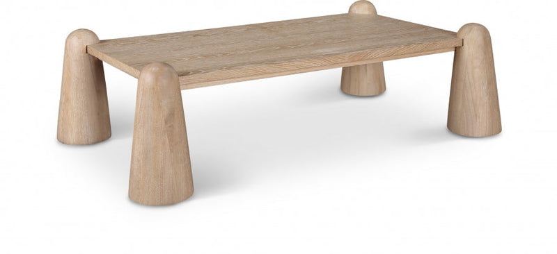Wyndham Solid Wood And Oak Veneer Coffee Table in Natural - 99024Natural-CT