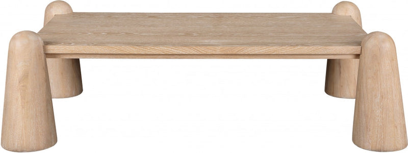 Wyndham Solid Wood And Oak Veneer Coffee Table in Natural - 99024Natural-CT