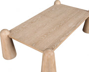 Wyndham Solid Wood And Oak Veneer Coffee Table in Natural - 99024Natural-CT