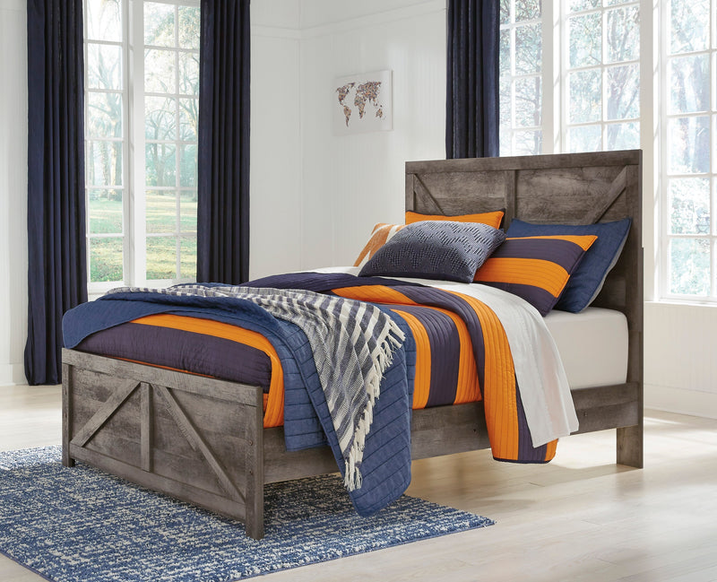 Wynnlow Gray Crossbuck Panel Youth Bedroom Set - Gate FurnitureYouth Bedroom Set