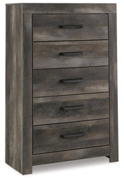 Wynnlow Gray King Crossbuck Panel Bed and Chest - B440B43