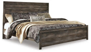 Wynnlow Gray King Panel Bed and 2 Nightstands - B440B45