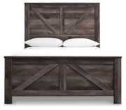 Wynnlow Gray Queen Crossbuck Panel Bed, Chest and Nightstand - B440B28