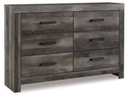 Wynnlow Queen Crossbuck Panel Bed with Dresser in Gray - PKG000721