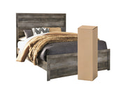 Wynnlow Queen Panel Bed with Mattress in Gray - PKG008840