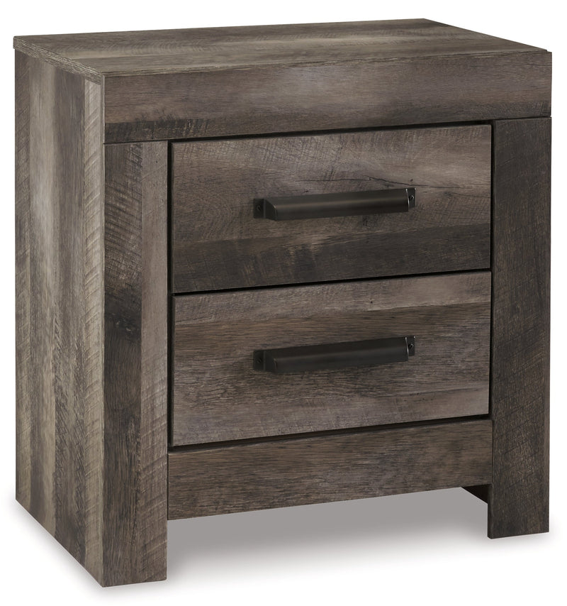 Wynnlow Queen Panel Bed with Mirrored Dresser, Chest and 2 Nightstands in Gray - PKG005408