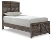 Wynnlow Twin Crossbuck Panel Bed and 2 Nightstands - B440B46