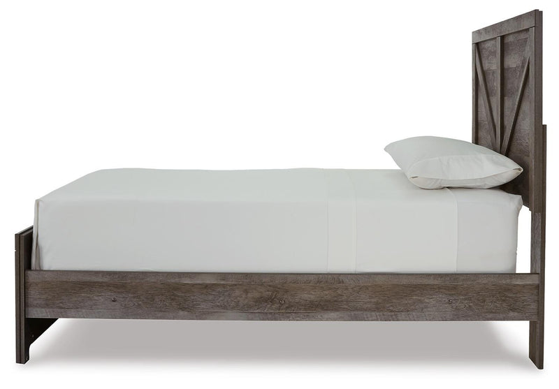 Wynnlow Twin Crossbuck Panel Bed and 2 Nightstands - B440B46