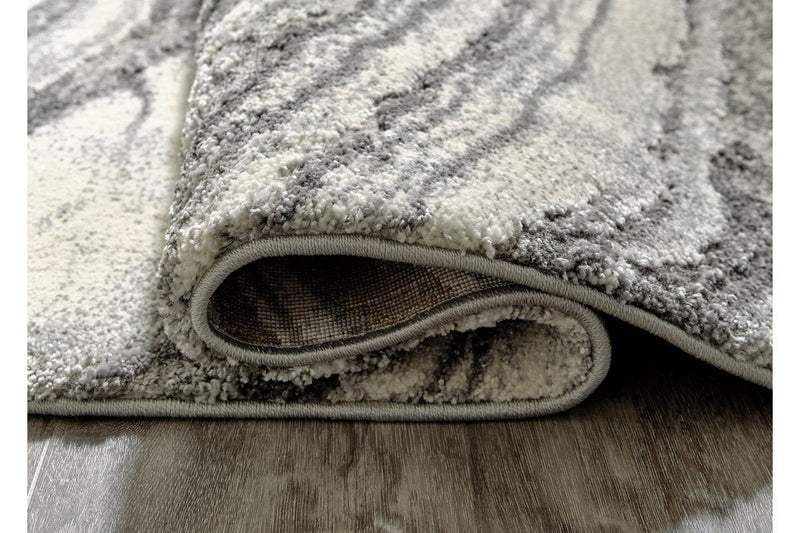 Wysdale Cream/Gray Large Rug - Gate FurnitureRug Large