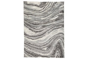 Wysdale Cream/Gray Large Rug - Gate FurnitureRug Large