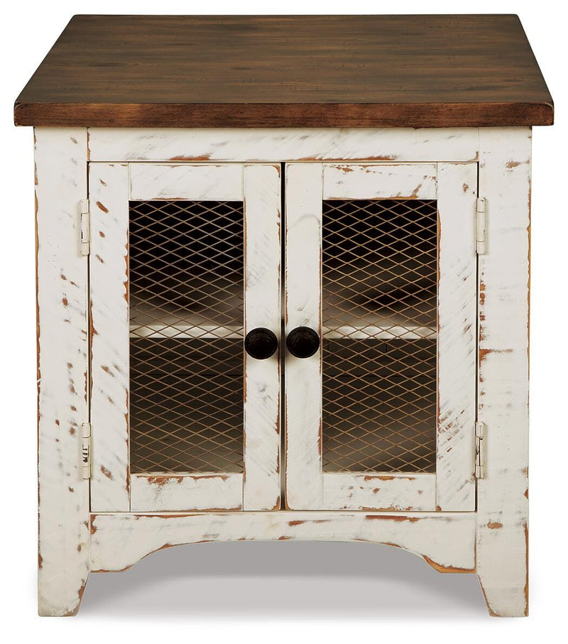 Wystfield White/Brown Coffee Table and 2 End Tables - T459T3