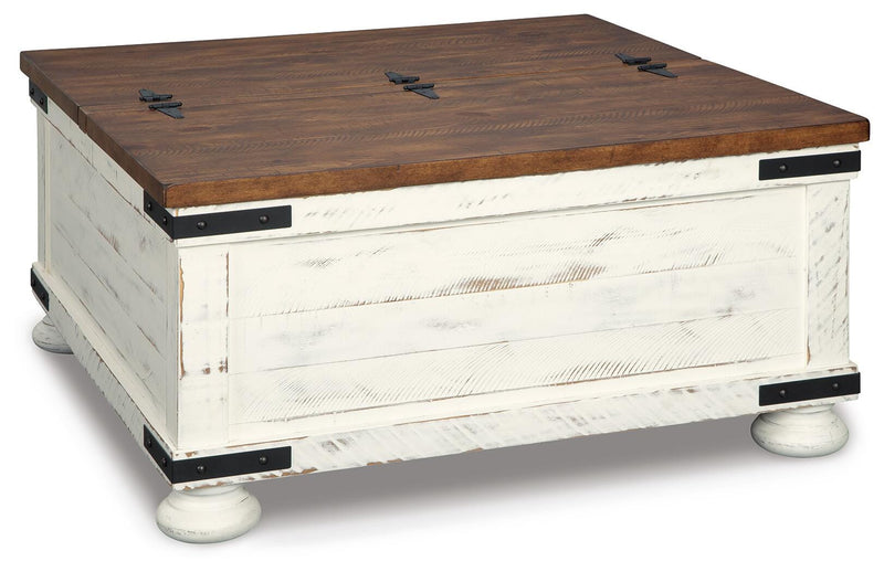Wystfield White/Brown Coffee Table and 2 End Tables - T459T3