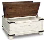 Wystfield White/Brown Coffee Table and 2 End Tables - T459T3
