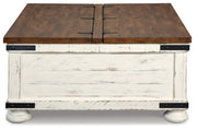 Wystfield White/Brown Coffee Table and 2 End Tables - T459T3