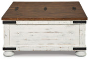 Wystfield White/Brown Coffee Table and 2 End Tables - T459T3