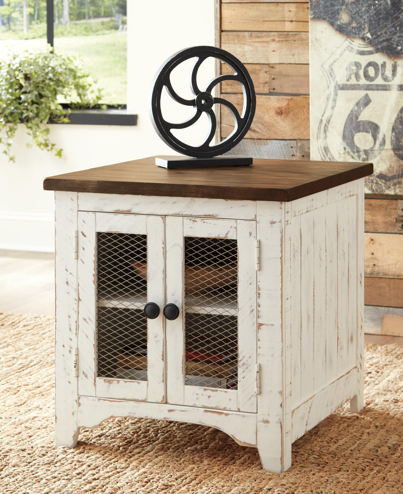 Wystfield White/Brown Coffee Table and 2 End Tables - T459T3