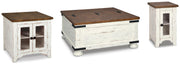 Wystfield White/Brown Coffee Table and 2 End Tables - T459T3