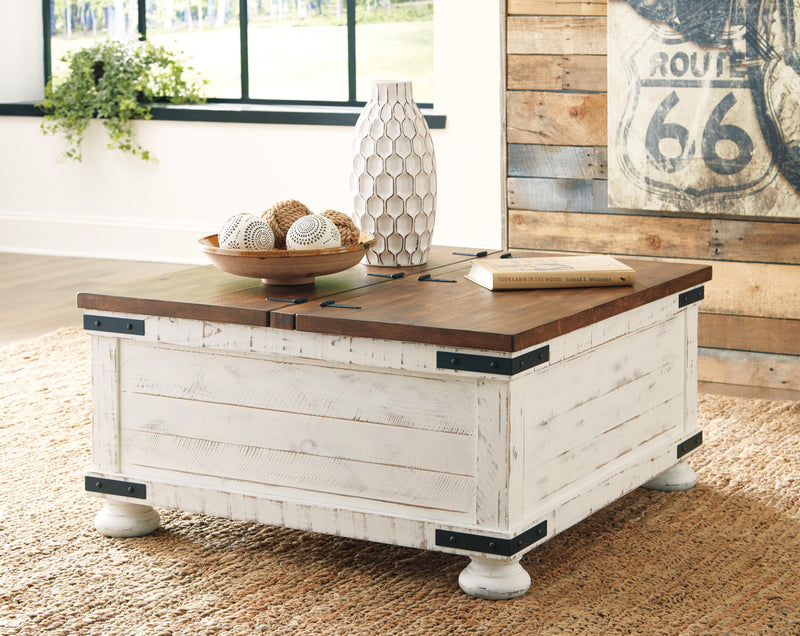 Wystfield White/Brown Coffee Table and 2 End Tables - T459T3