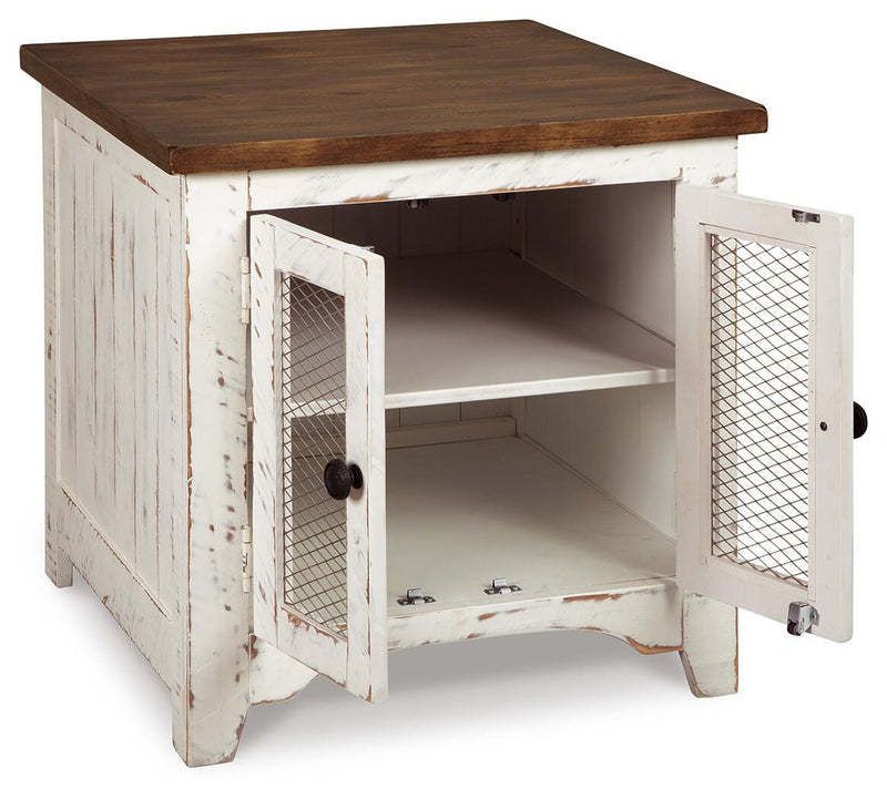 Wystfield White/Brown Coffee Table and 2 End Tables - T459T3