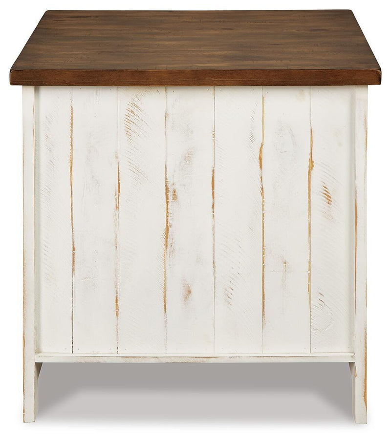 Wystfield White/Brown Coffee Table and 2 End Tables - T459T3
