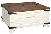 Wystfield White/Brown Coffee Table - Gate FurnitureCoffee Table