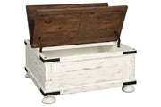 Wystfield White/Brown Coffee Table - Gate FurnitureCoffee Table