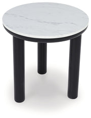 Xandrum Black/White Table (Set of 3) - T159-13