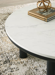 Xandrum Black/White Table (Set of 3) - T159-13