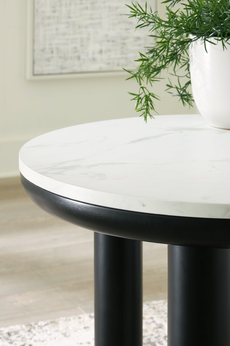 Xandrum Black/White Table (Set of 3) - T159-13