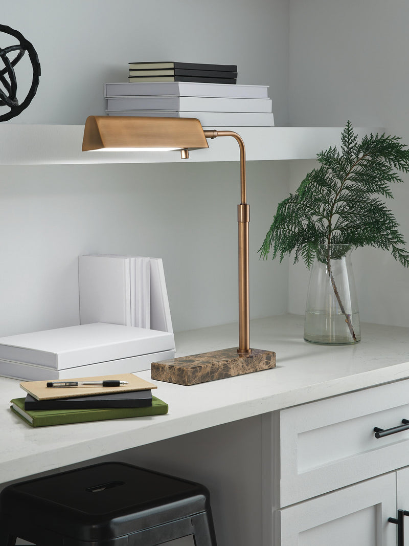 Yafe Bronze Finish Desk Lamp - L734412