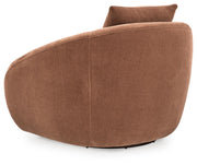 Yahya Sienna Swivel Accent Chair - A3000780