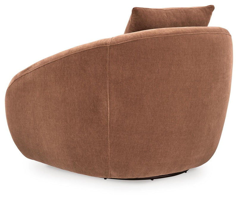 Yahya Sienna Swivel Accent Chair - A3000780